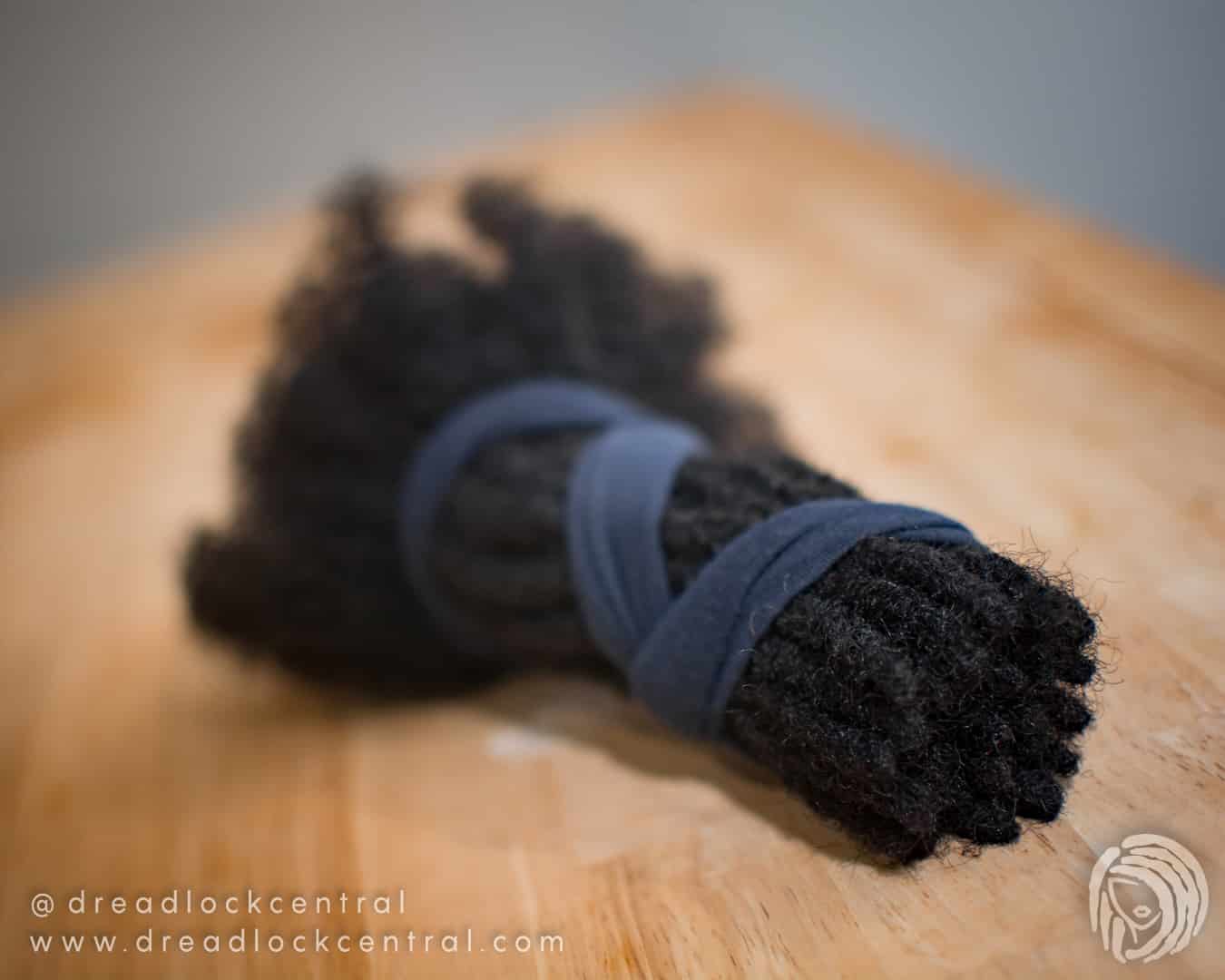 Before and after Human Hair Dreadlock Extensions for our client in Washington DC