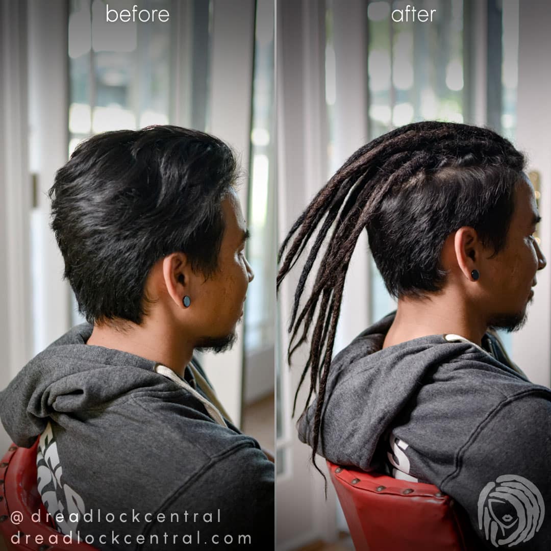Asian Dreadlock Extensions for our Vietnamese Client