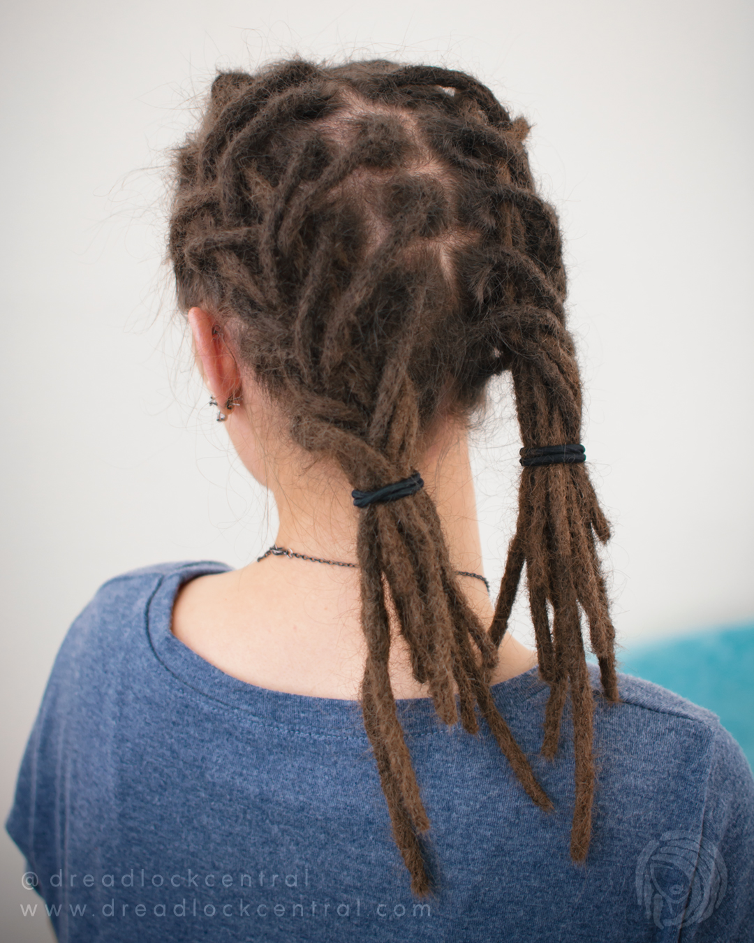 Instant Dreads in Caucasian Hair