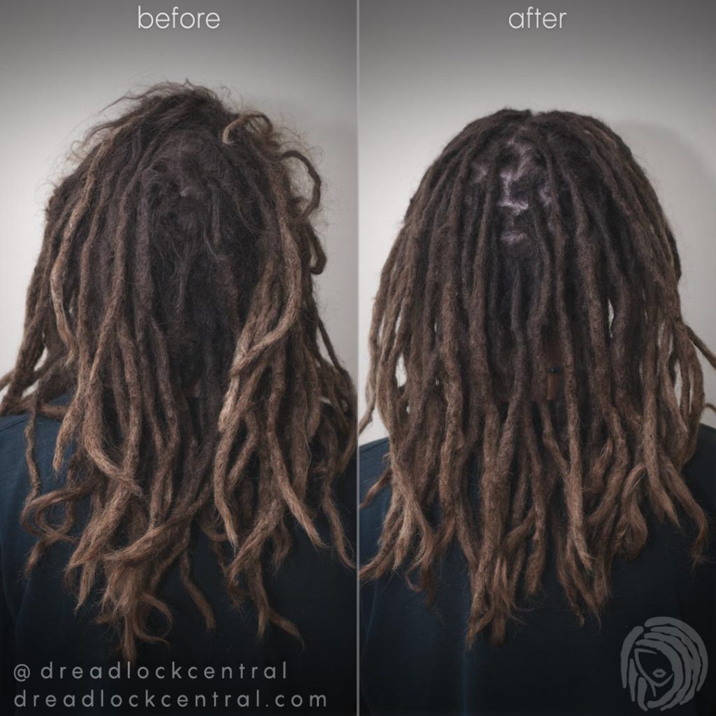 Dreadlock Repair in Caucasian Hair in Manhattan
