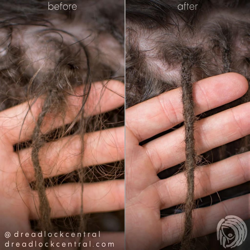 Fixing Dreads on loose Caucasian Hair