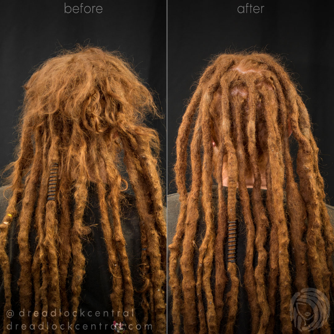 Dreadlock Repair on 19 year old Dreads 2
