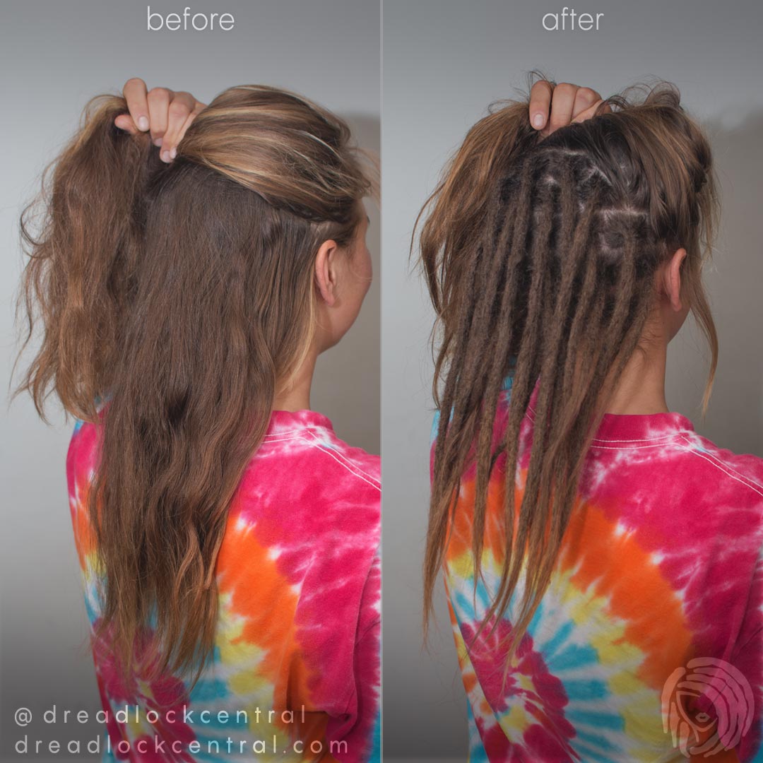 Caucasian Dreadlock Installation