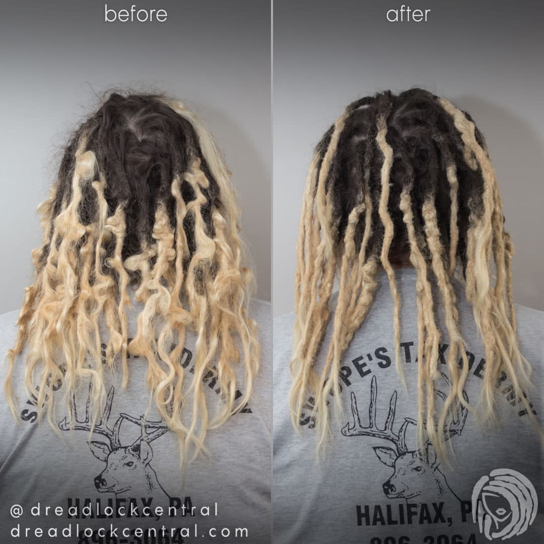 Caucasian Dreadlock Repair for Crazy Loops