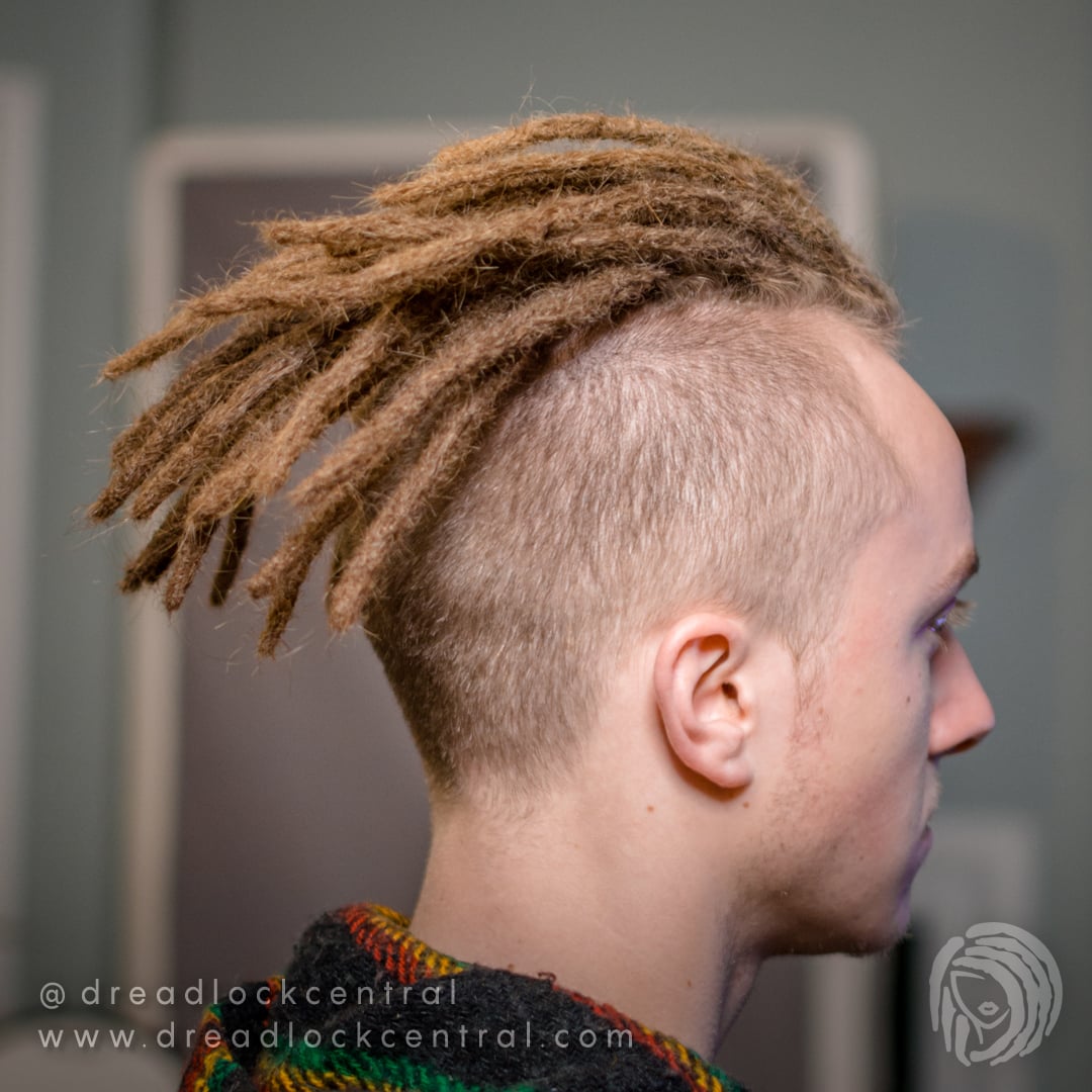 Partial Dreadlock Installation in Straight Caucasian Hair in Woodbridge VA